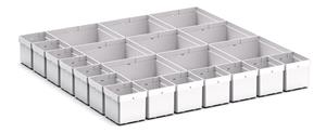 22 Compartment Box Kit 100+mm High x 650W x 650D drawer Bott Professional Cubio Tool Storage Drawer Cabinets 65cm x 65cm 43020761 
